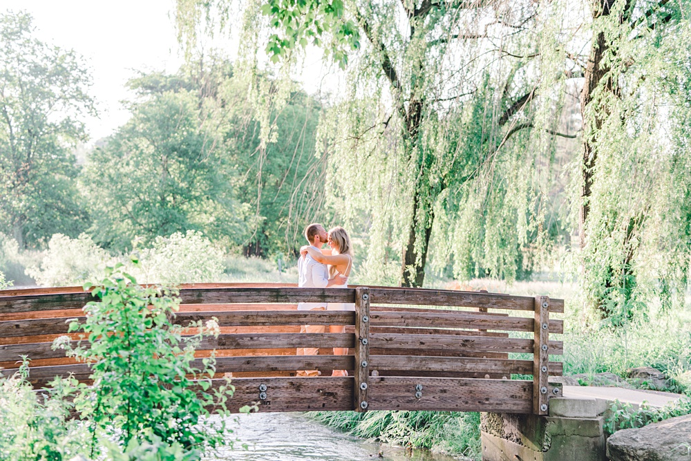 allentown rose garden engagement photos