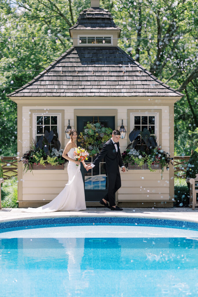 Bride and groom portraits at The Cypress House