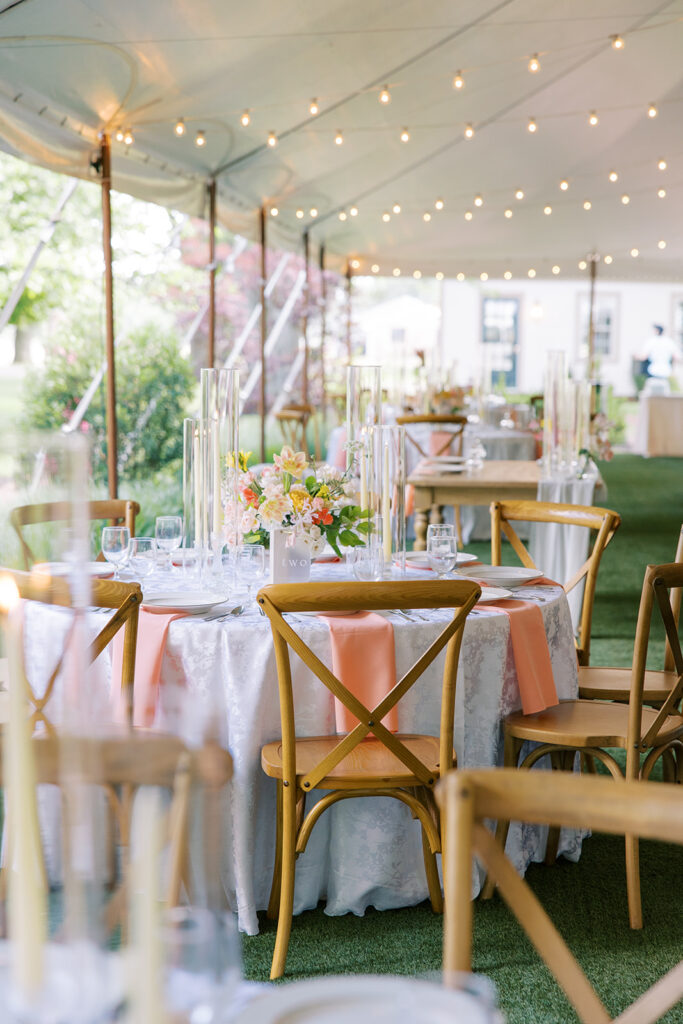 Reception details at The Cypress House