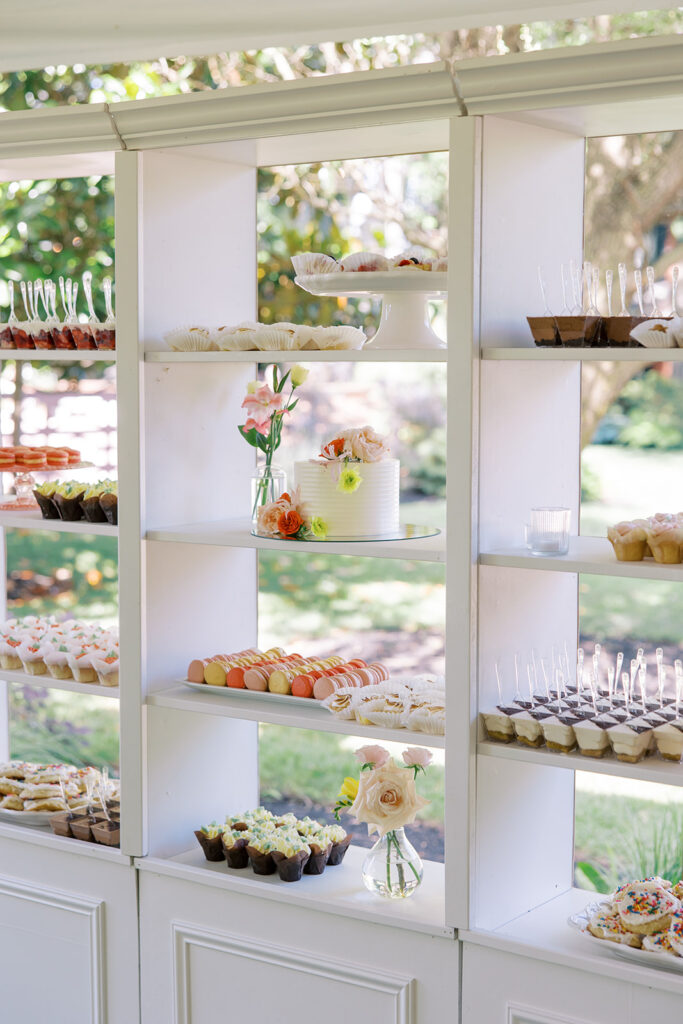 Dessert display at The Cypress House